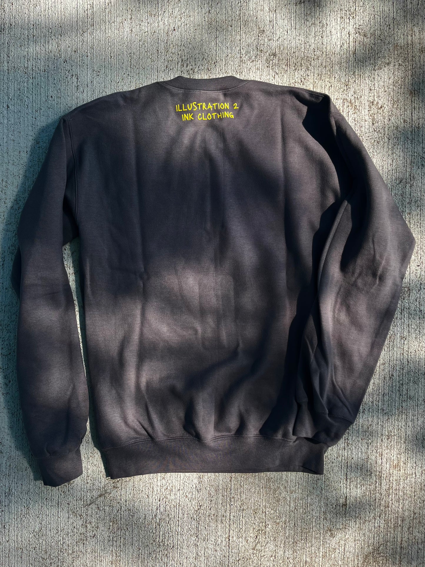 the world is better with u - dark grey crew sweatshirt