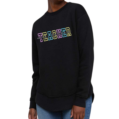 Teacher (customizable name) - Women's Weekend Crew Sweatshirt
