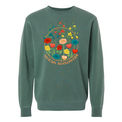 No Rain, No Flowers - Crew Sweatshirt