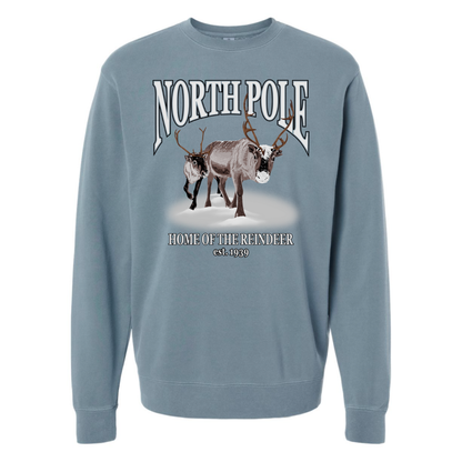 North Pole Reindeer - Crew Sweatshirt