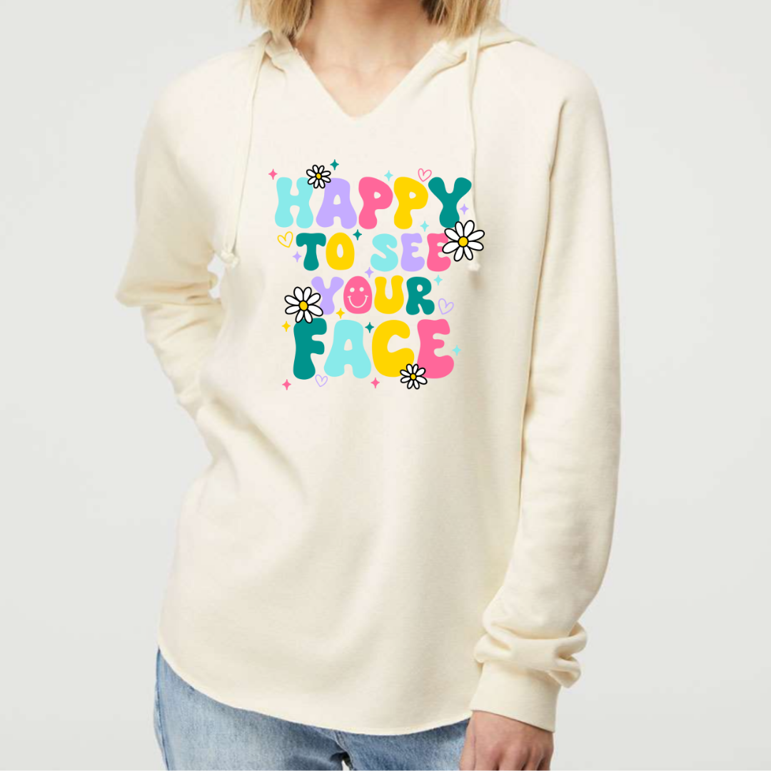 Happy to See Your Face - Women's Hooded Sweatshirt