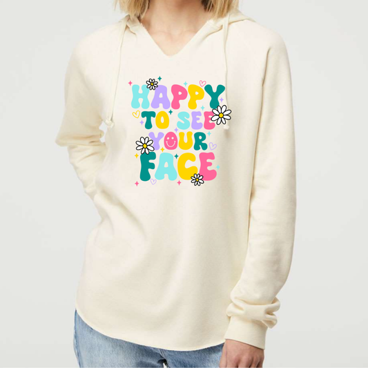Happy to See Your Face - Women's Hooded Sweatshirt