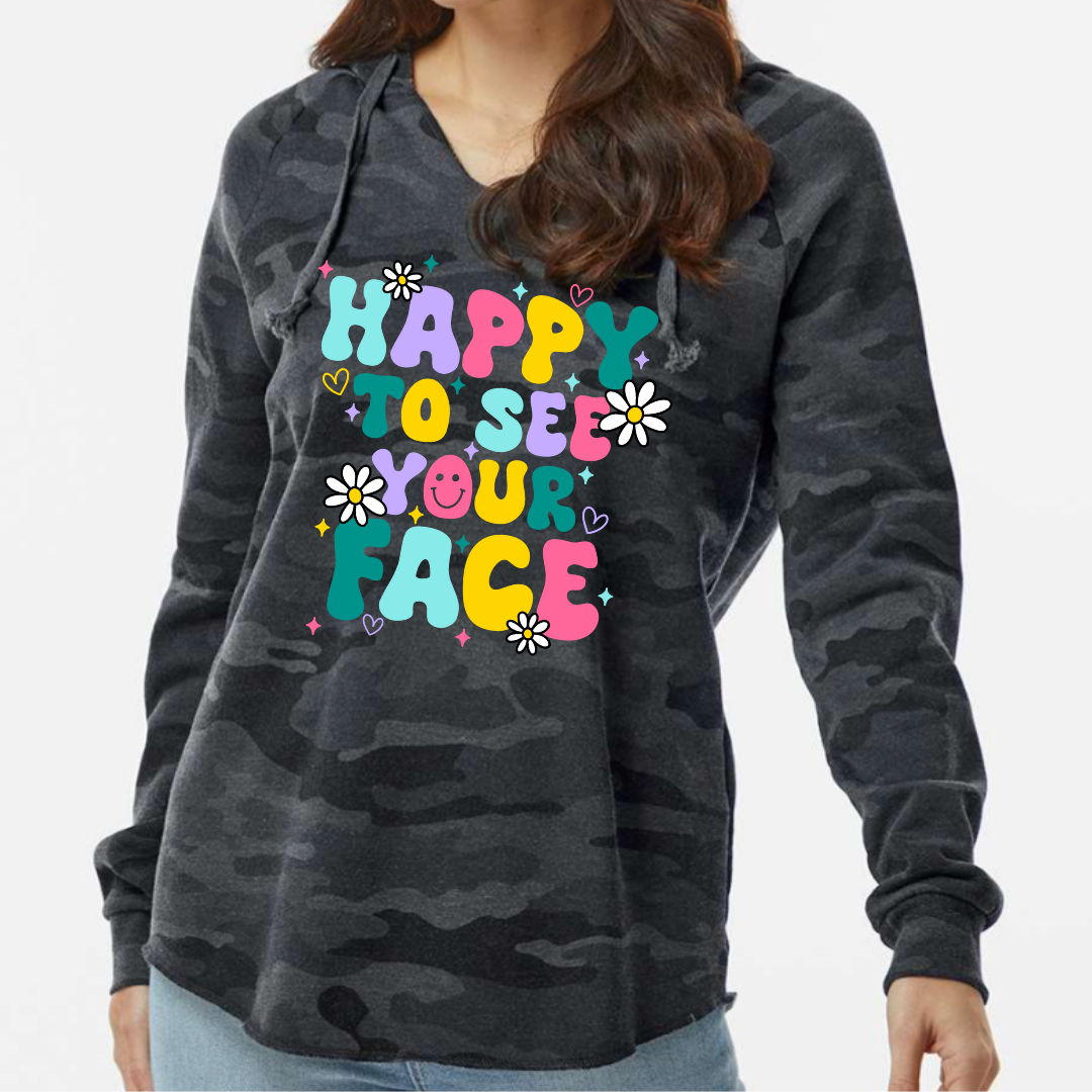Happy to See Your Face - Women's Hooded Sweatshirt