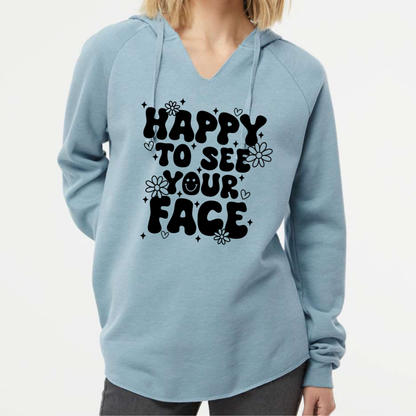 Happy to See Your Face - Women's Hooded Sweatshirt