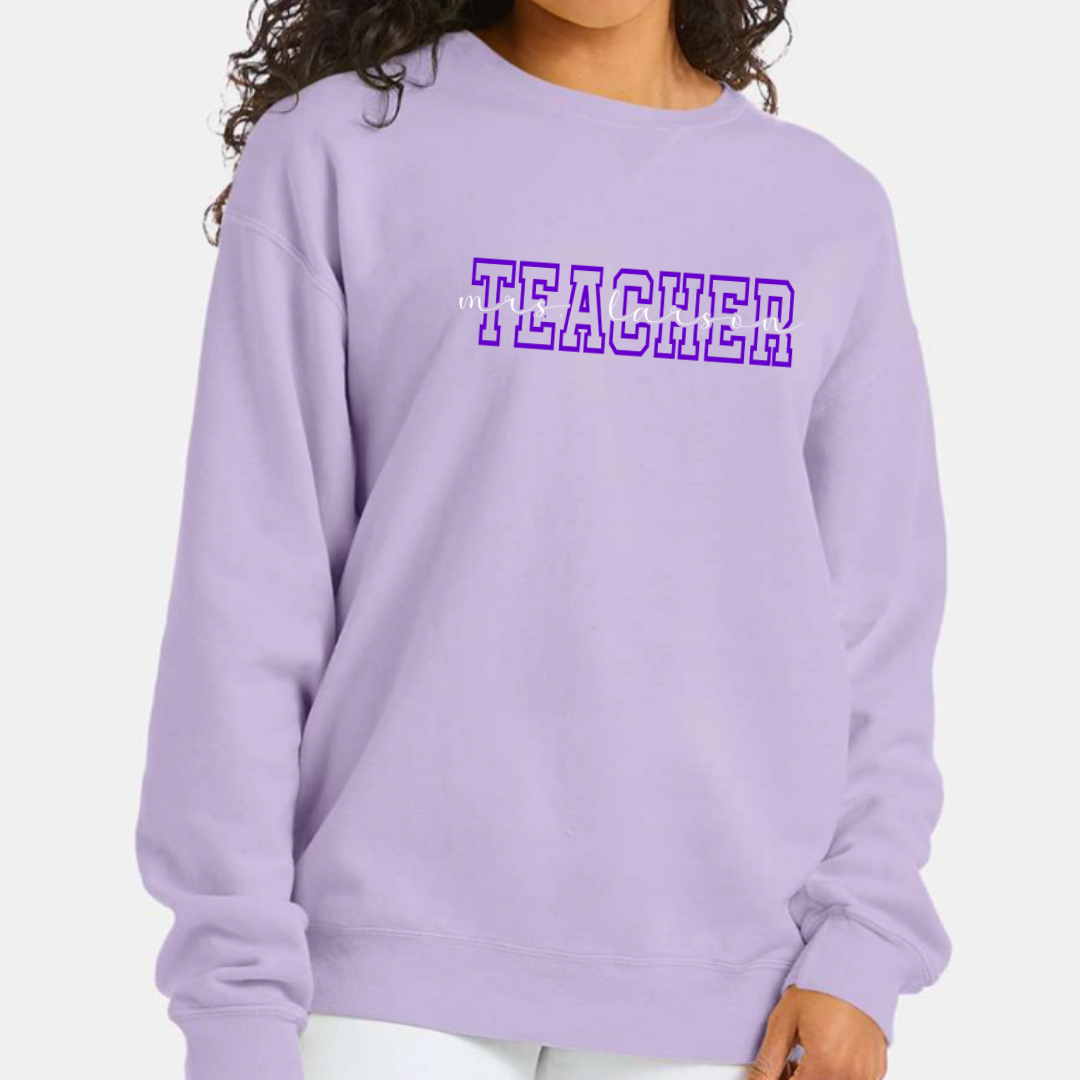 Teacher (customizable name) - Crew Sweatshirt