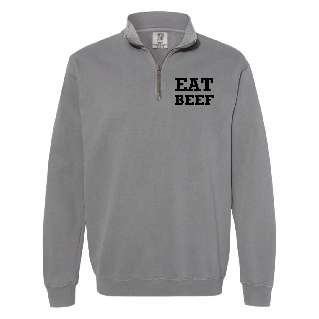 Eat Beef/Beef is Better Quarter Zip Jacket