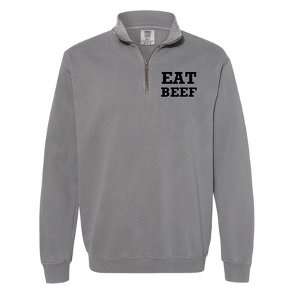 Eat Beef/Beef is Better Quarter Zip Jacket