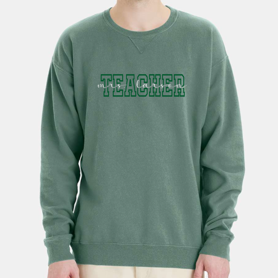 Teacher (customizable name) - Crew Sweatshirt
