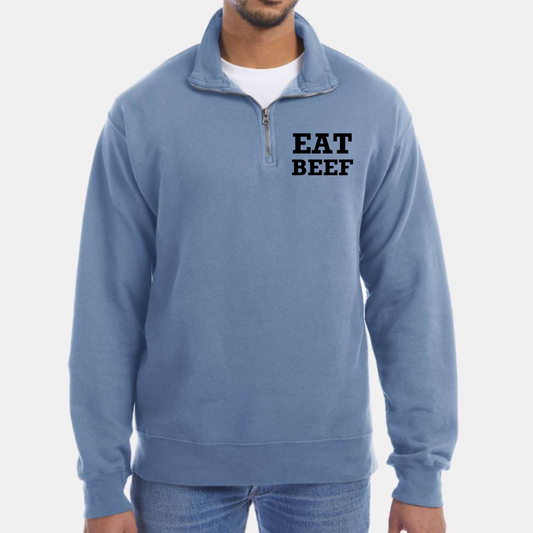 Eat Beef/Beef is Better Quarter Zip Jacket