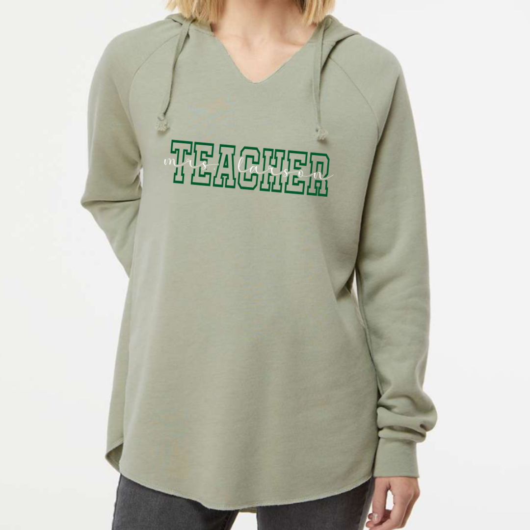 Teacher (customizable name) - Women's Hooded Sweatshirt