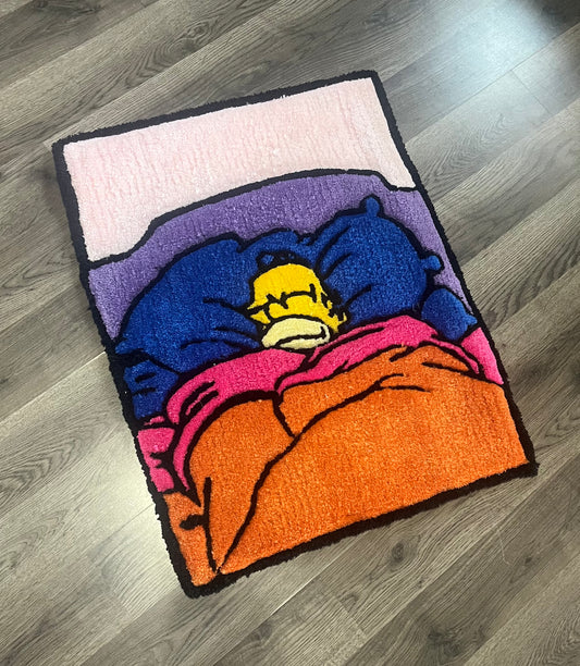 Sleeping Homer Rug