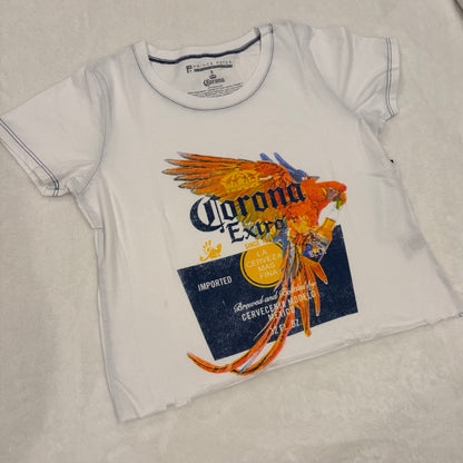 Corona Parrot Oversized Crop Tee
