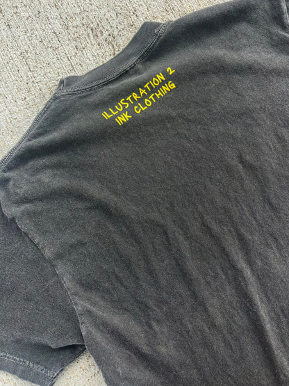 the world is better with u - dark grey tee