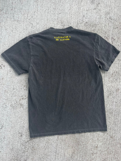 the world is better with u - dark grey tee