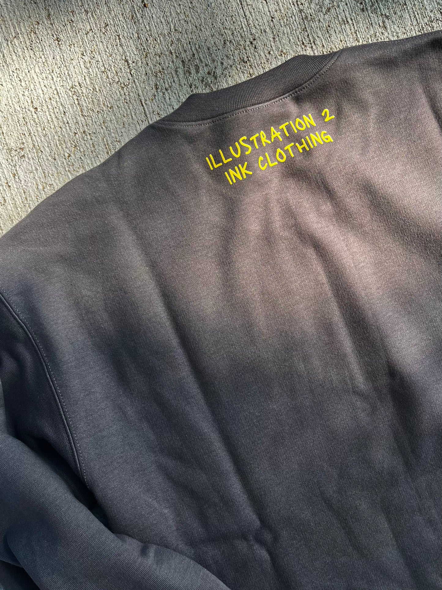 the world is better with u - dark grey crew sweatshirt