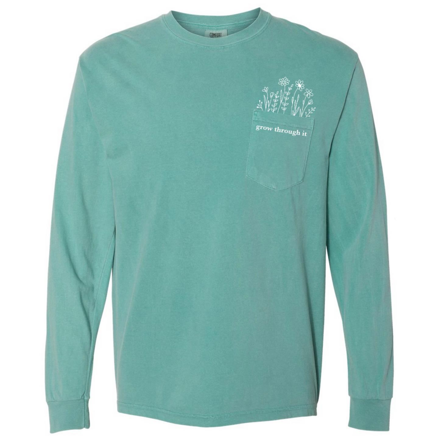 Grow Through It - Pocket Long Sleeve Shirt