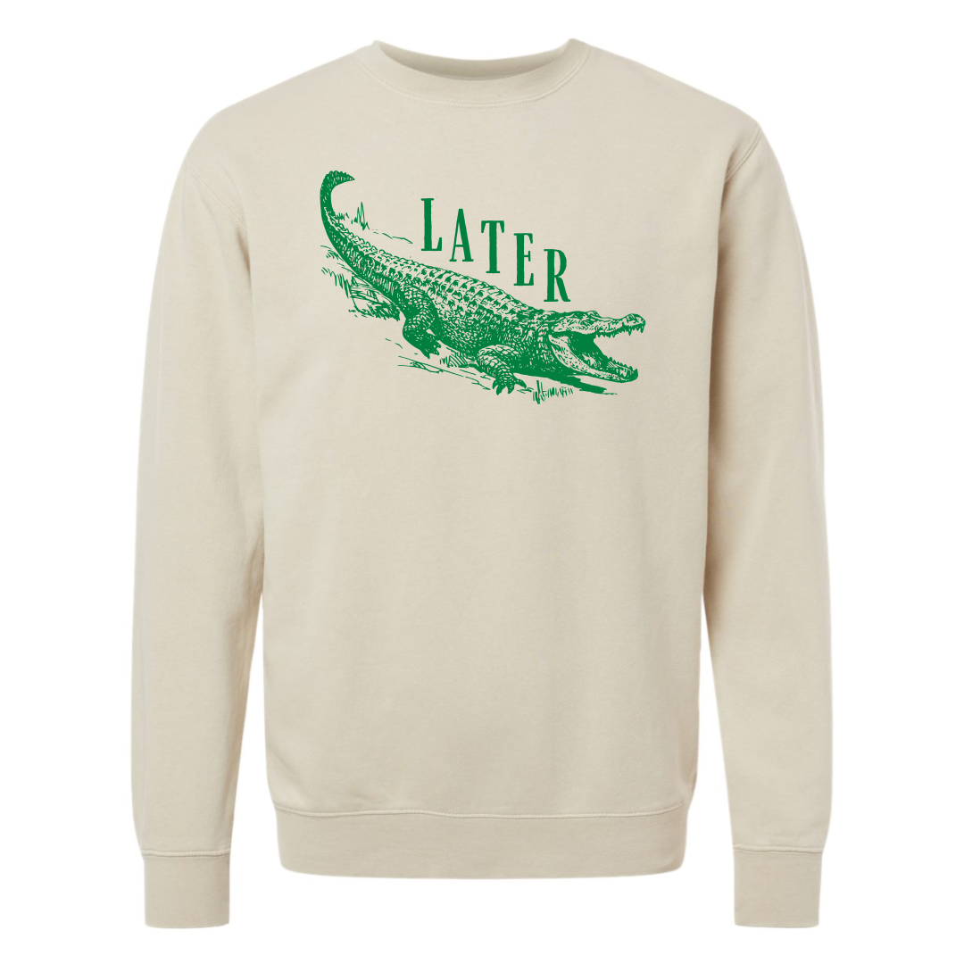 Later Alligator Crewneck Sweatshirt