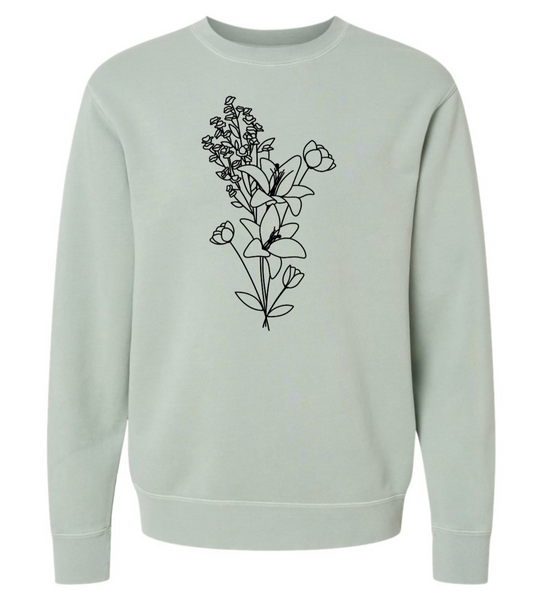 Smell the Flowers - Crew Sweatshirt